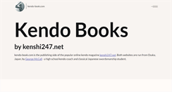 Desktop Screenshot of kendo-book.com